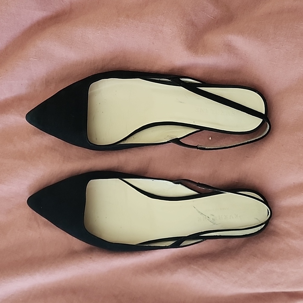 Everlane The Editor Slingback Flats Pointed Toe